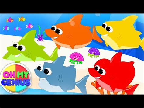 Five Little Sharks | Baby Shark Song | Nursery Rhymes and Baby Songs ...