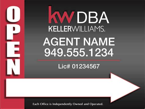 Keller Williams Realty : Keller Williams open house signs Layout 2