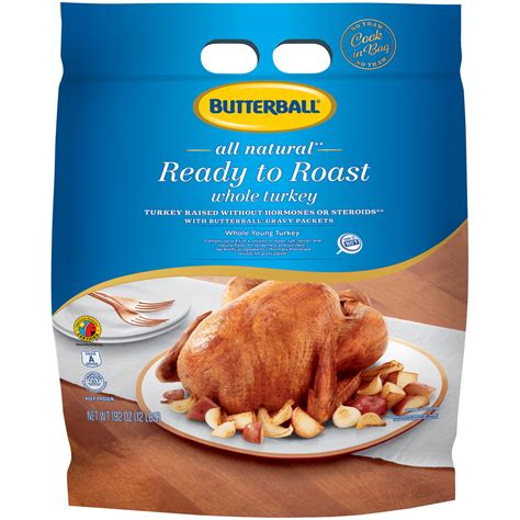 Butterball Ready to Roast Whole Young Turkey, Frozen, 12 lbs. – BrickSeek