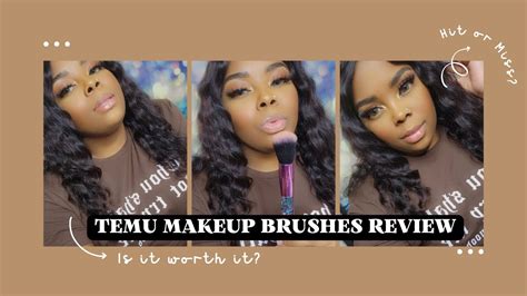 $5 MAKEUP BRUSH SET?!! 🤯 Are They Worth The Hype!?! | TEMU Makeup Brushes REVIEW ...