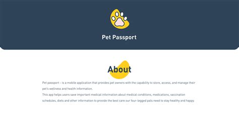 Pet Passport on Behance