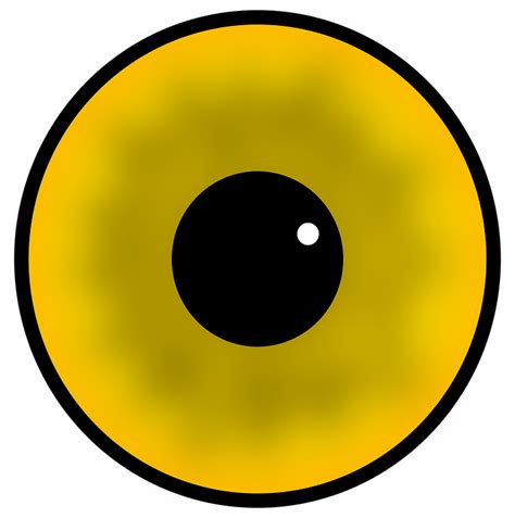 Eye Black Yellow · Free vector graphic on Pixabay