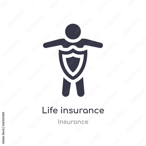 life insurance icon. isolated life insurance icon vector illustration from insurance collection ...