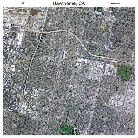 Aerial Photography Map of Hawthorne, CA California