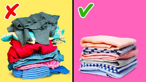 27 CLOTHES FOLDING HACKS AND WARDROBE ORGANIZATION