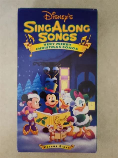 DISNEY’S SING ALONG Songs Very Merry Christmas Songs Volume Eight VHS Tape $3.19 - PicClick