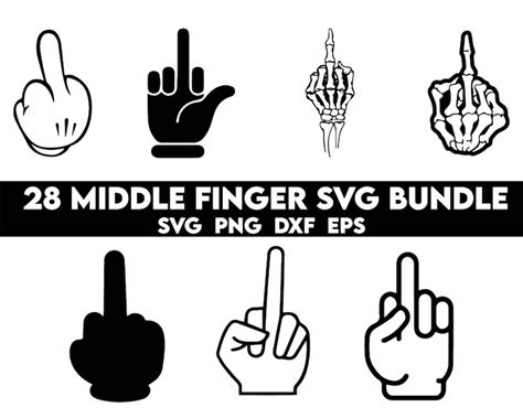 Middle Finger Svg Bundle, Middle Finger Svg, Middle Finger Cricut ...