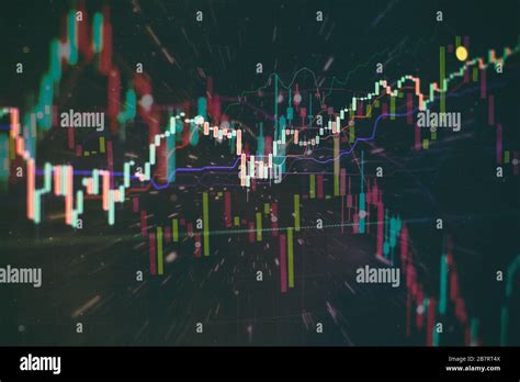 The fall of coronavirus exchanges . forex trading graph and candlestick chart suitable for ...