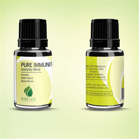 Design Essential Oil Bottle Labels for Pure Leaf Essentials | Product label contest