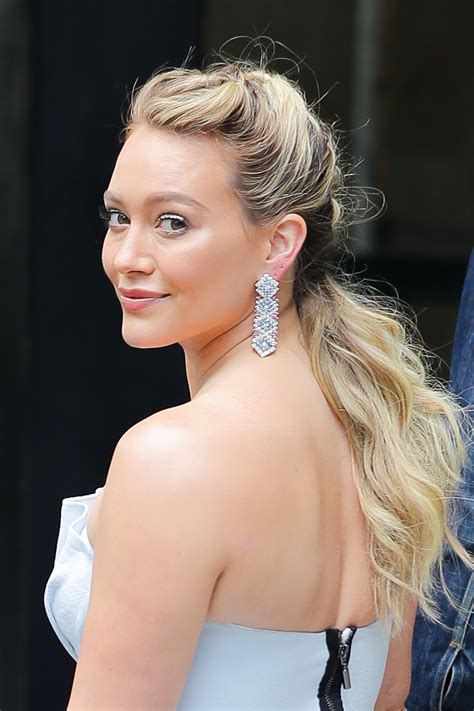 Hilary Duff in a "Cinderella" Dress - "Younger" Set in NY 06/07/2017