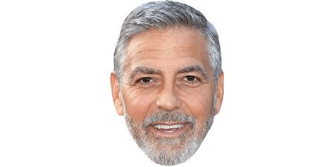 George Clooney (Smile) Celebrity Mask - Celebrity Cutouts