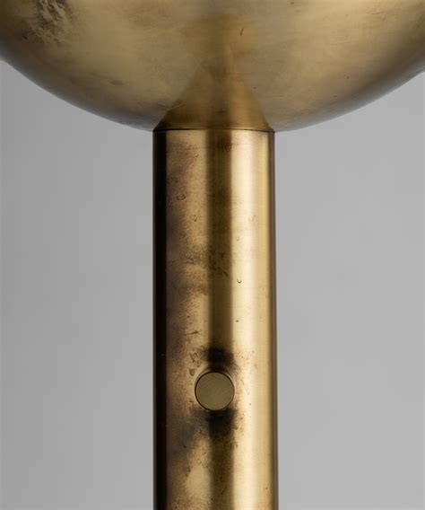 Brass & Glass Globe Floor Lamp :: Obsolete