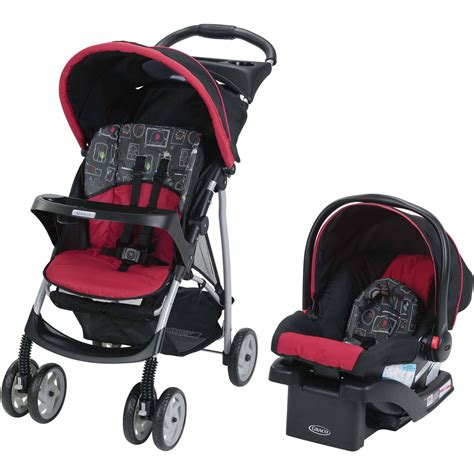 Graco LiteRider Click Connect Travel System Infant Stroller And Car Seat Combo