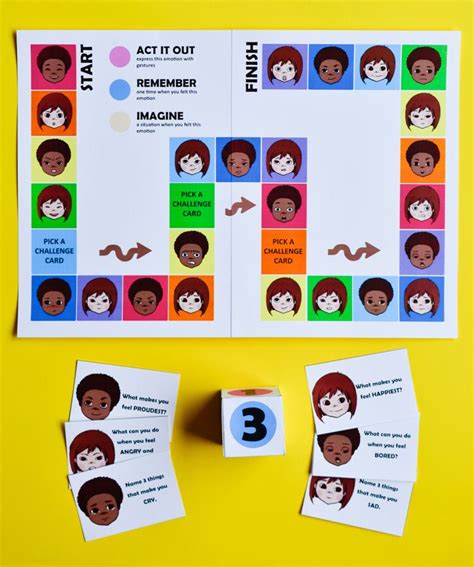 Emotions Printable Board Game | Adventure in a Box | Printable board ...