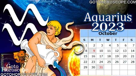 October 2023 Aquarius Horoscope, free Monthly Horoscope for October ...