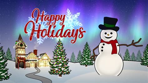 Happy Holidays Animated Card with Stock Footage Video (100% Royalty-free) 1061055607 | Shutterstock