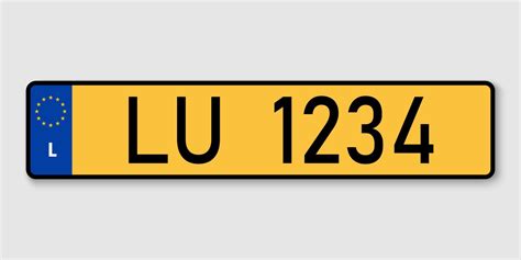 Vehicle registration plates 21847026 Vector Art at Vecteezy