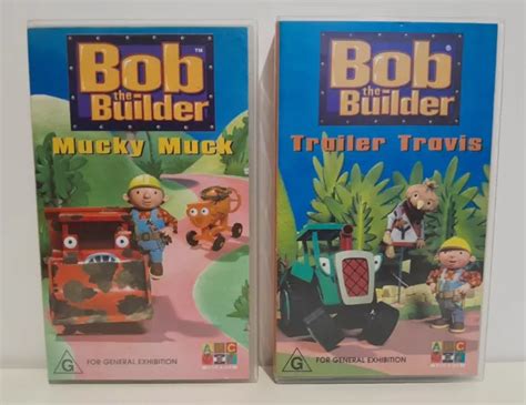 2X BOB THE Builder VHS Tapes - Cartoon ABC For Kids $12.95 - PicClick AU