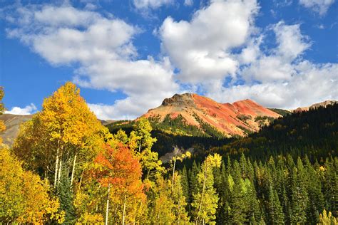 Red Mountain Pass Fall Colors Photograph by Ray Mathis | Fine Art America