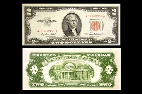 Two-dollar bills are unusual and rarely ever seen in circulation ...