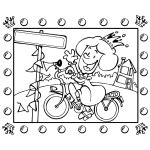 Cartoon image of rider | Free SVG