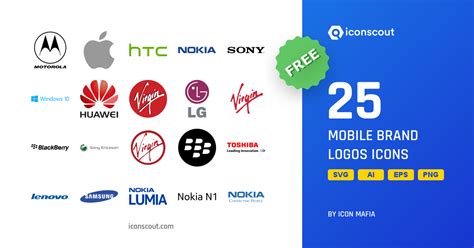 Free Mobile Brand Logos Logo Icon Pack - 25 Free Download Logos Logo Icons | IconScout