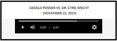 DVP's JFK ARCHIVES: GERALD POSNER (INTERVIEWS, DEBATES, AND LINKS)