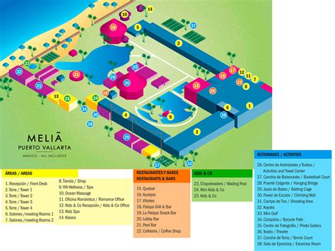 Resort Map | Melia Puerto Vallarta All Inclusive | Puerto Vallarta, Mexico