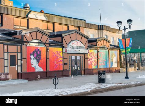 Little Gaetz street, downtown, Red Deer,, Alberta, Canada Stock Photo - Alamy