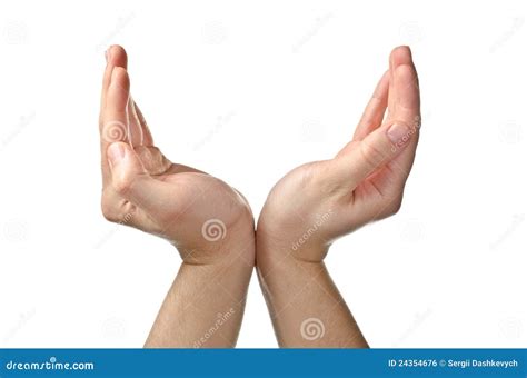 Male Hands. As Holding Something Royalty Free Stock Image - Image: 24354676