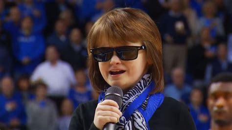 Marlana VanHoose sings national anthem prior to Kentucky vs Louisville - A Sea Of Blue