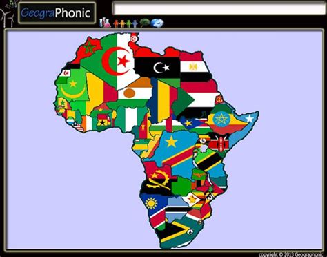 Map of Flags: Africa Quiz