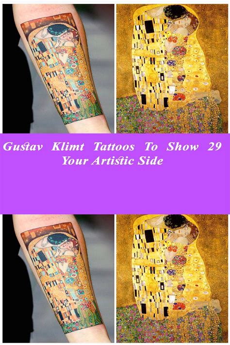 29 Gustav Klimt Tattoos To Show Your Artistic Side in 2023 | Gustav klimt tattoo, Klimt tattoo ...