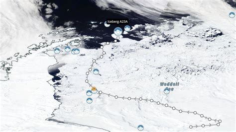 Largest iceberg in the world, 40 miles wide, is now heading into the ...