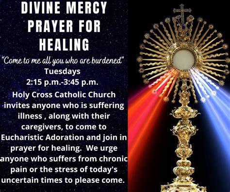 Divine Mercy Prayer for Healing – Holy Cross Catholic Church