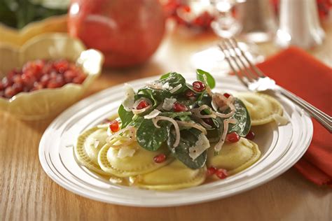 Cheese Ravioli with Spinach and Pecorino Cheese - Rosina Foods | Meatball Recipes | Pasta Recipes