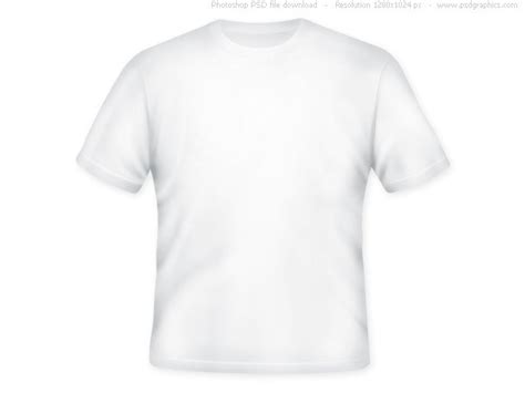 Blank white T-shirt (PSD) | PSDgraphics