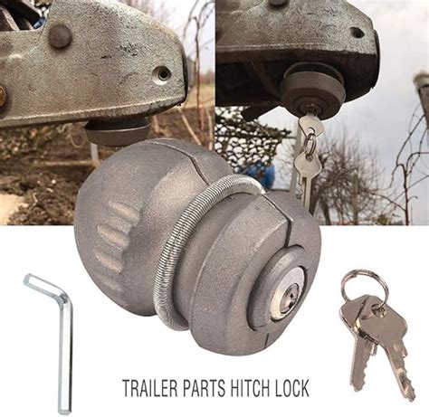 Lock Coupling Ball Lock Hitch Trailer Parts Zinc Alloy Tow Universal ...