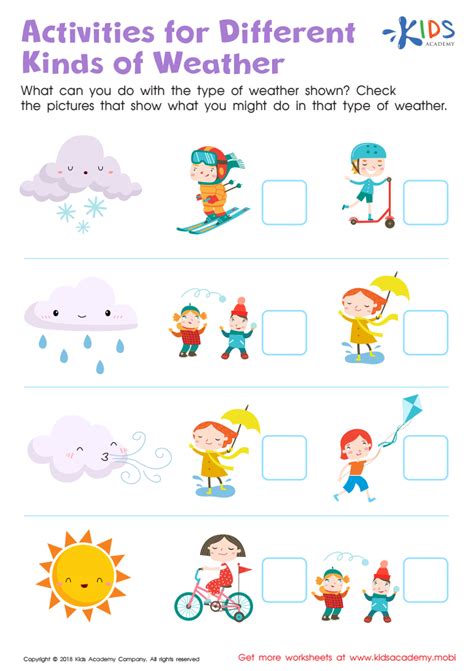 Weather Types For Kids