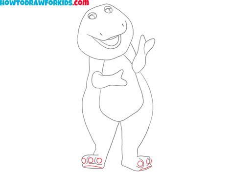 How to Draw Barney - Easy Drawing Tutorial For Kids