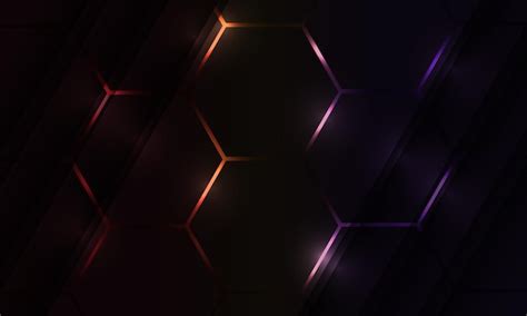 Premium Vector | Dark hexagon gaming abstract vector background with ...