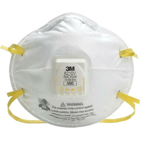 3M 8210V N95 Particulate Respirator Masks W/Exhalation Valve- Various ...