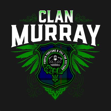 Clan Murray Surname Scottish Clan Tartan Winged Crest Badge - Murray - Kids T-Shirt | TeePublic