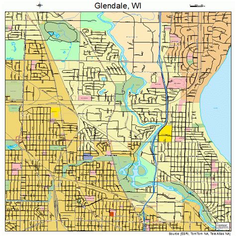 Glendale Wisconsin Street Map 5529400