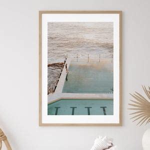 Bondi Icebergs Sunrise Framed Print Swimming Pool Wall Art - Etsy Australia