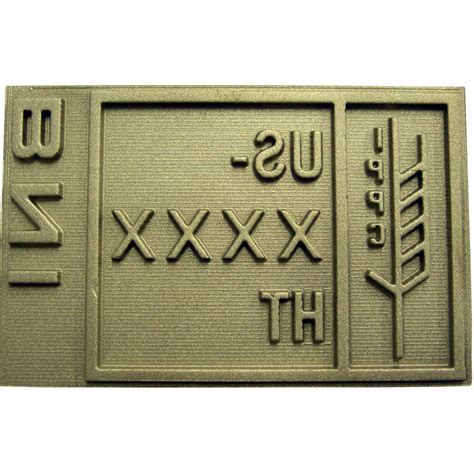 Pallet Branding Iron Heat Treat Stamp Fits Our SPT-726 Heating Element - BrandNew Industries