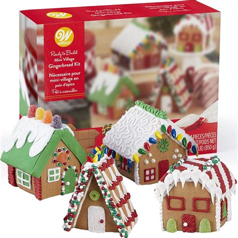 Gingerbread House Kit, Christmas Mini Village Set (Review) - CutHills.com