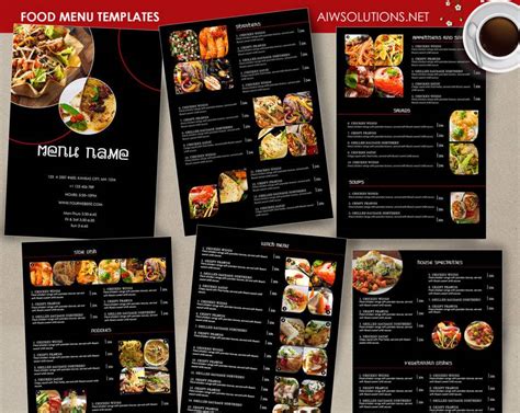 Takeout Menu Designs - 14+ Examples, How to Effectively