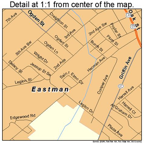 Eastman Georgia Street Map 1325552