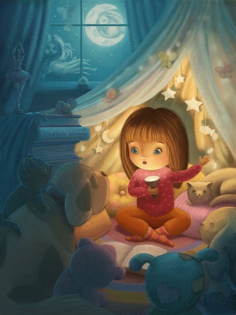 Bedtime Stories on Behance | Illustration art kids, Cute cartoon girl ...